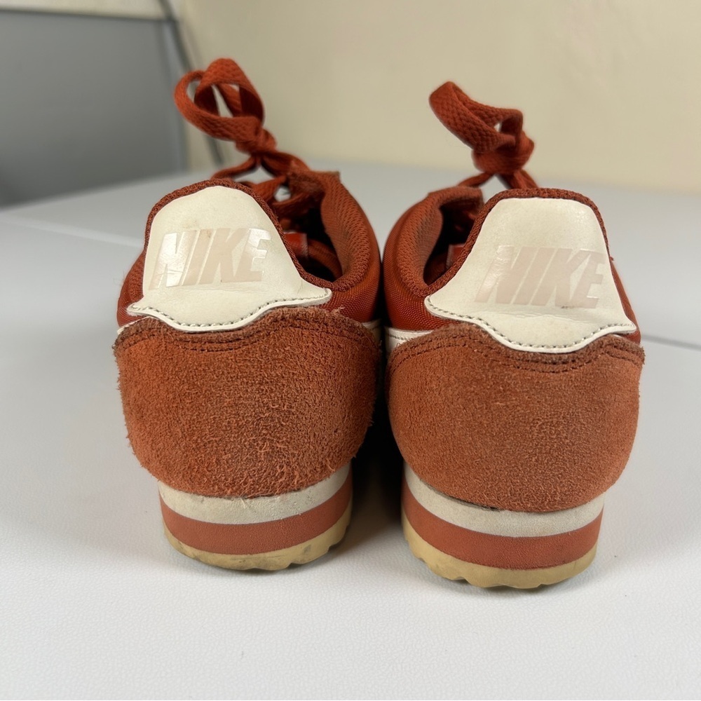 Nike Classic Cortez Nylon Firewood Orange Retro Sneakers Women Size 5 - Picture 6 of 9